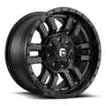 ~(39 lbs. 20X20X12)~ SLEDGE 17x9 5x139.70/5x150.00 MATTE BLACK GLOSS BLACK LIP (-12 mm)