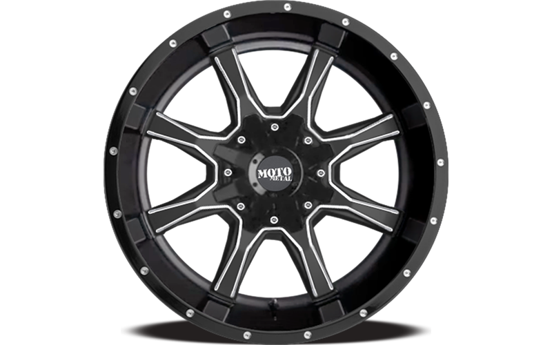 MO970 18x9 5x139.70/5x150.00 SATIN BLACK MILLED (18 mm)
