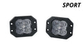 Diode Dynamics SS3 Sport ABL - White Flood Flush (Pair)
