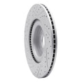 R1 16-18 Ford Focus Front Right Drilled & Slotted Geoperformance Rotor