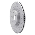 R1 16-18 Ford Focus Front Right Drilled & Slotted Geoperformance Rotor