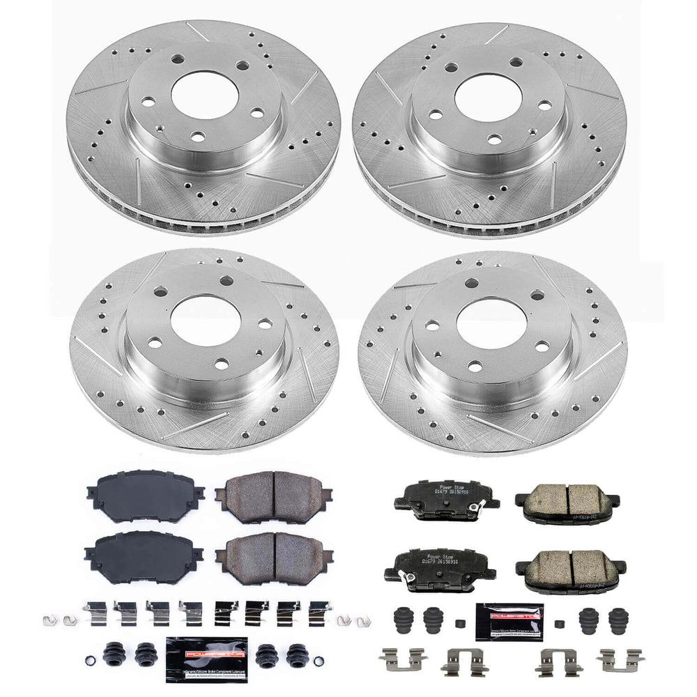 Power Stop 14-16 Mazda 3 Front & Rear Z23 Evolution Sport Brake Kit