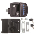 BLUETOOTH ELECTRIC TRAVEL TRAILER LOCK RH BLACK