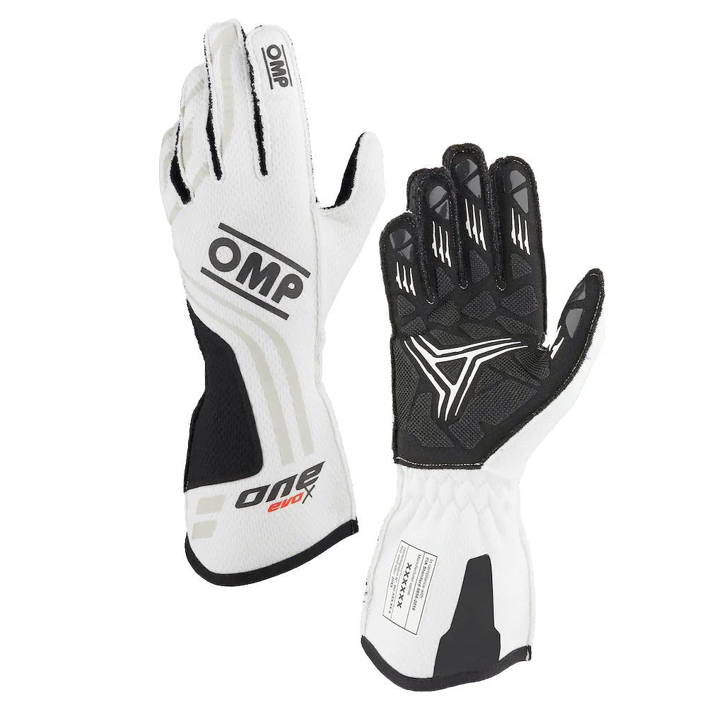 OMP ONE EVO-X MY24 GLOVES FIA 8856-2018 RED SZ S