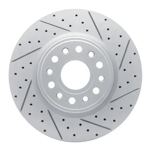 R1 19-25 Ram 1500 Front Right Drilled & Slotted Geo-Carbon Rotor