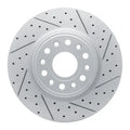 R1 19-25 Ram 1500 Front Right Drilled & Slotted Geo-Carbon Rotor