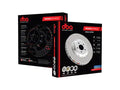 DBA 2020+ Chevrolet Corvette C8 Z51 Front Cross Drilled & Dimpled 5000 Series Rotor w/ NAS Nuts