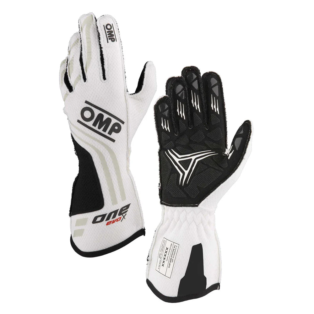 OMP ONE EVO-X MY24 GLOVES FIA 8856-2018 FLUO YELLOW SZ S