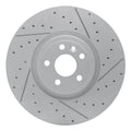 R1 17-20 Jaguar Xe Front Right Drilled & Slotted Geoperformance Rotor