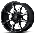 Wheel Pros Moto Metal MO970 20X10 8X6.5 RED TINT CLEAR -24MM MO97021080324NRC