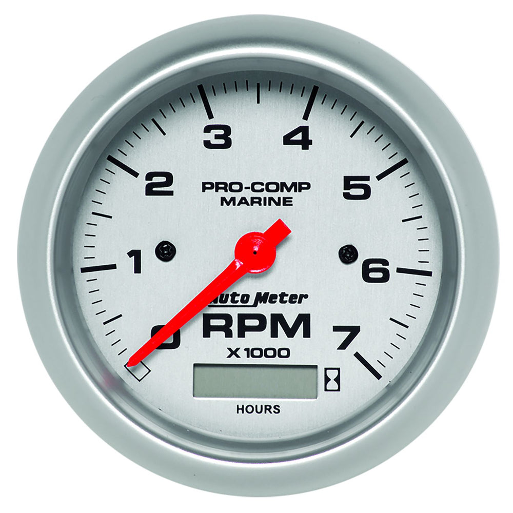 AutoMeter silver gauge