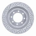 DFC 03-08 Dodge Ram 1500 Pickup Rear Right Drilled & Slotted Geoperformance Rotor