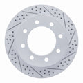 DFC 03-08 Dodge Ram 1500 Pickup Rear Right Drilled & Slotted Geoperformance Rotor