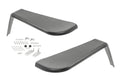 ~(20 lbs. 50X22X14)~ 97-06 Jeep TJ 4.5 width FR only 4.5 Fendrs-black