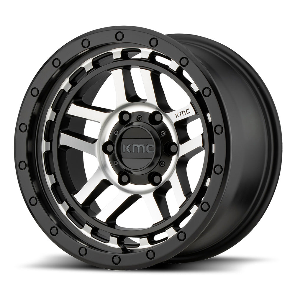 Wheel Pros KM540 17X9 6X5.5 S-BLK MACH -02MM KM54079068502N