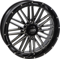 ITP Momentum 22x6.5 / 4x137 BP / 10mm Offset Black w/ Milled Accents Wheel
