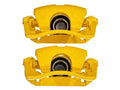 Power Stop 10-15 Chevrolet Camaro Rear Yellow Caliper w/Bracket (Pair)