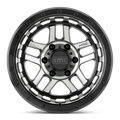 Wheel Pros KM540 17X9 6X5.5 S-BLK MACH -02MM KM54079068502N