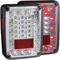 0715 WRANGLER JK CHROME LED TAILLIGHTS DRIVER/PASSENGER