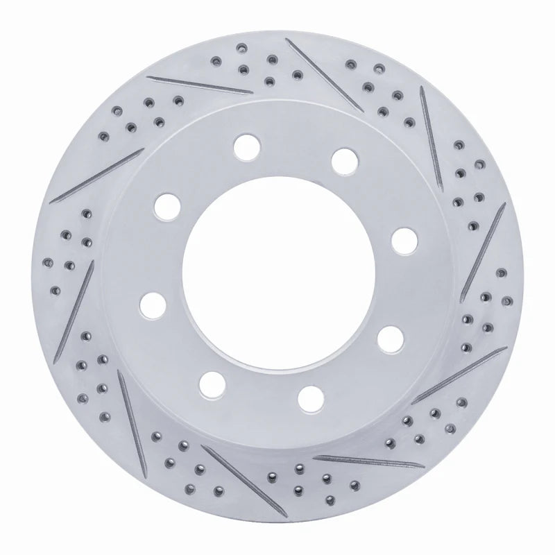 R1 03-08 Dodge Ram 1500 Pickup Rear Right Drilled & Slotted Geo-Carbon Rotor