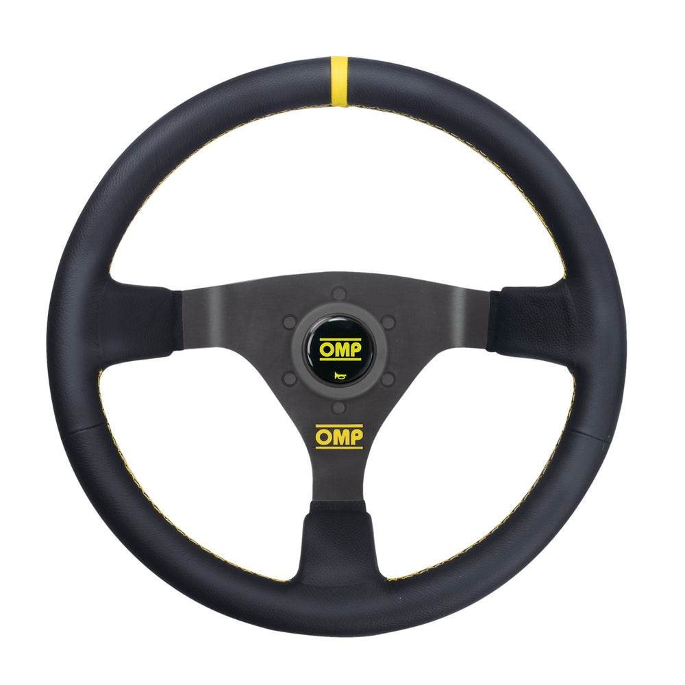 OMP WRC Steering Wheel - Large Leather (Black)