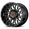 KMC Wheels black auto part