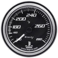 5-Piece Gauge Set Black Face/Chrome Bezel