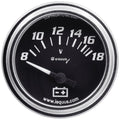 5-Piece Gauge Set Black Face/Chrome Bezel