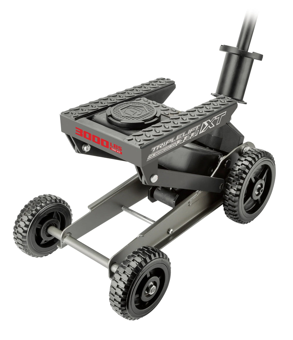POWERBUILT BIG WHEEL TRIPLE LIFT JACK 3000 POUND