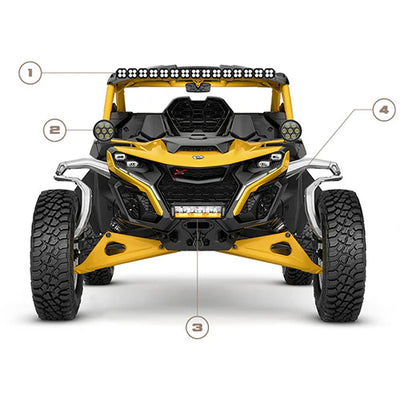 BRONCO STEEL BUMPER LIGHT KIT W/ (4