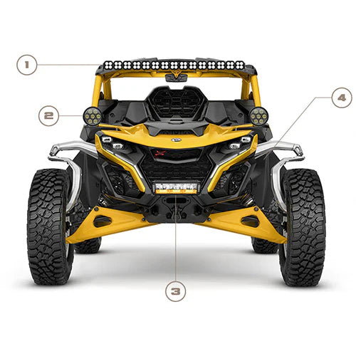 BRONCO STEEL BUMPER LIGHT KIT W/ (4