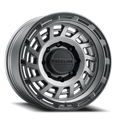 Aluminum Wheels 18x9 Halo 957GB Gunmetal Gray Black Ring -12 Offset 8 on 165.1 Bolt Pattern 130.81 Bore Raceline