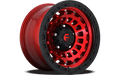 ~(38 lbs. 20X20X12)~ ZEPHYR 17x9 6x135.00 CANDY RED BLACK BEAD RING (-12 mm)