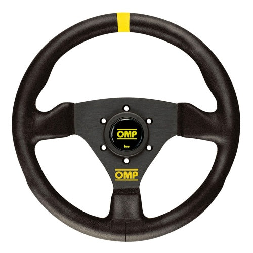 OMP Trecento Steering Wheel - Small Suede (Black) Leather