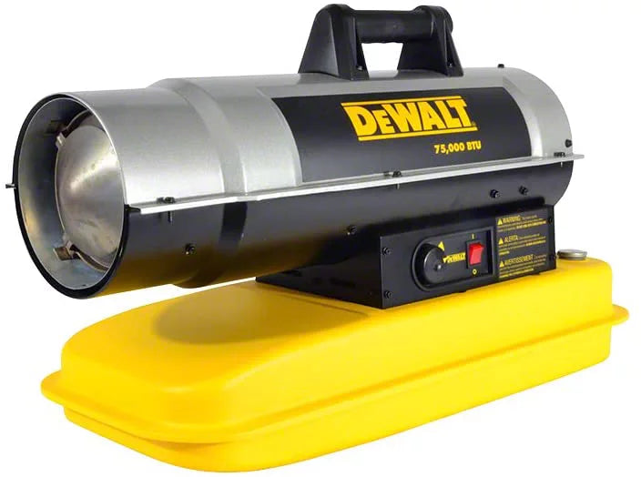 DEWALT 75000 BTU FORCED AIR KEROSENE HEATER
