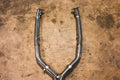 BMW E9X M3 FF Dual Res Pipes