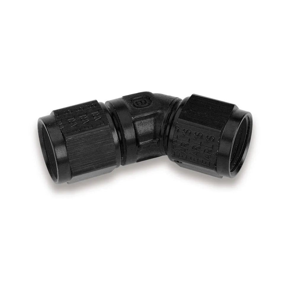 BLACK 45 DEG. NUT TO NUT LOW PROFILE