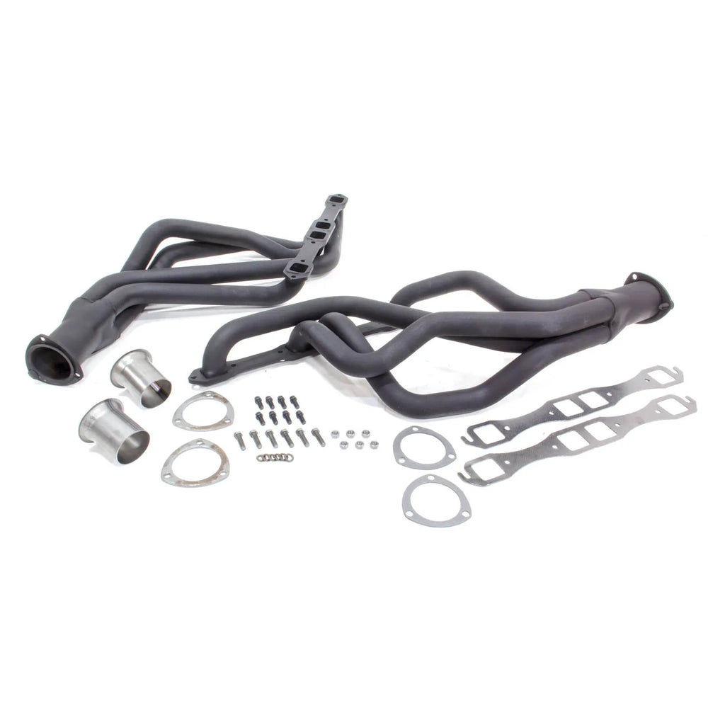 Long Tube Header Black Paint 1970-1974 Barracuda/Challenger 1968-1974 Road Runner/Charger 1967-1974 Gtx/Satellite/Belvedere/Rt/Super Bee/Coronet/ 383-440 Tube Size 1.75 Inch Collector Size 3 Inch FlowTech