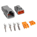 MSD Deutsch Connector 2-Pin 12-14 Gauge Supplied With Terminals, Seals, And Housings MSD Ignition