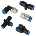 Vacuum Line Fitting, 6mm Male Elbow