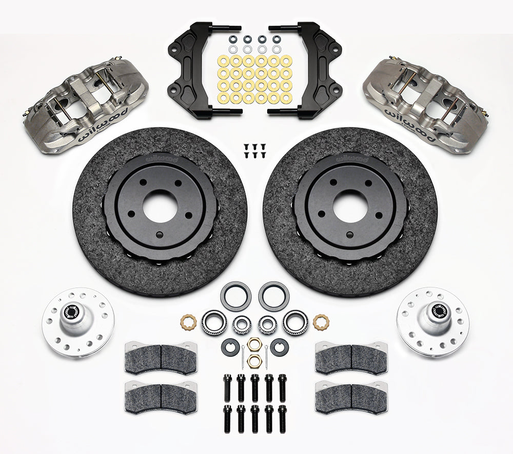 AERO6 DYNAMIC FRONT KIT14.00IN C/SIC ROTORNICKEL