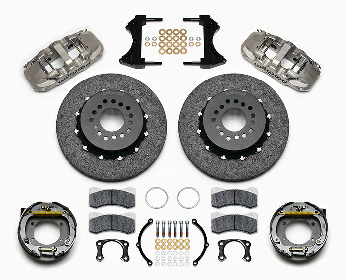 AERO4 DYNAMIC REAR PBRK KIT14.00IN C/SICNICKEL