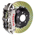 Brembo 19+ Mazda3 Front GTR BBK 4 Piston Billet345x28 2pc Rotor Slotted Type-1- Nickel Plated