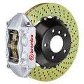Brembo 13-17 Veloster Turbo Front GTR BBK 4 Piston Billet345x28 2pc Rotor Drilled- Nickel Plated