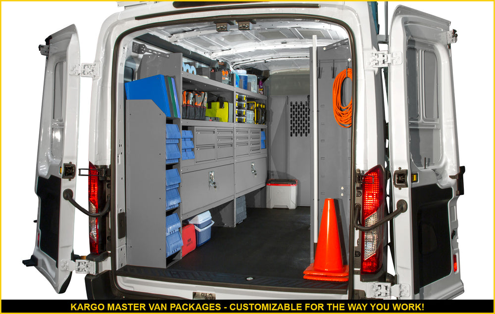 FOLDING SHELVES PACKAGE SPRINTER 170 IN EXT WB HIGH ROOF SLIDING PARTITION