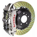 Brembo 97-04 Corvette C5 Front GTR BBK 6 Piston Billet350x34 2pc Rotor Slotted TY3L -  Nickel Plated