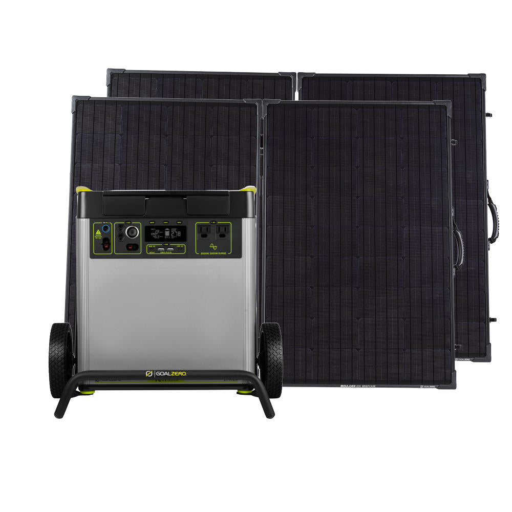 YETI 6000X PORTABLE POWER STATION + BOULDER 200 WATT BRIEFCASE PORTABLE SOLAR PANEL