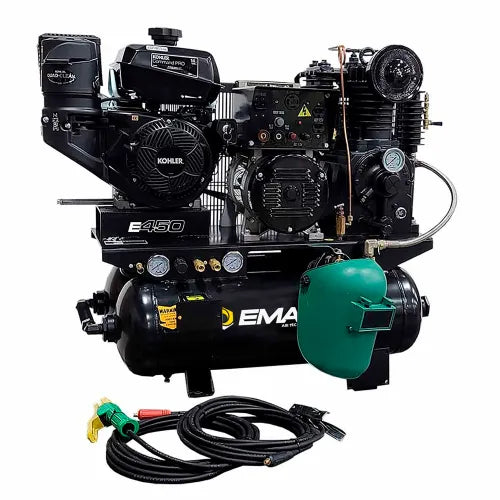 E450 SERIES 14HP GAS DRIVEN AIR COMPRESSOR STICK WELDER GENERATOR COMBINATION TRUCK MOUNT