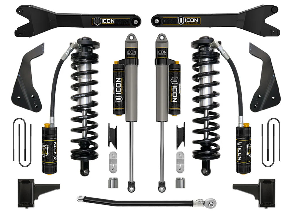 08-10 Ford F250/F350 4-5.5 Inch Stage 4 Coilover Conversion System W Radius Arm Icon Vehicle Dynamics