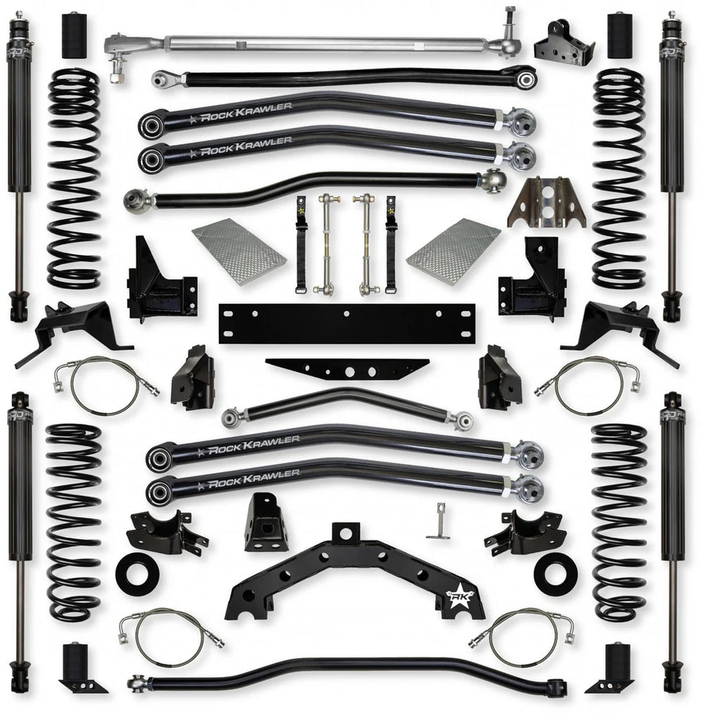 0718 WRANGLER JKU 2DR FRONT&REAR 4.5INLONG ARM TRAIL RUNNER SYSTEM